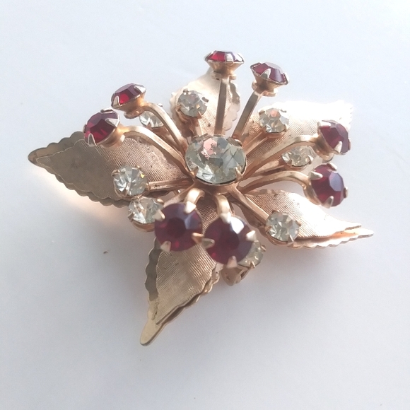 Vintage Midcentury Floral Brooch - Picture 4 of 8